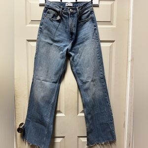 Zara Light Blue Flare Jeans